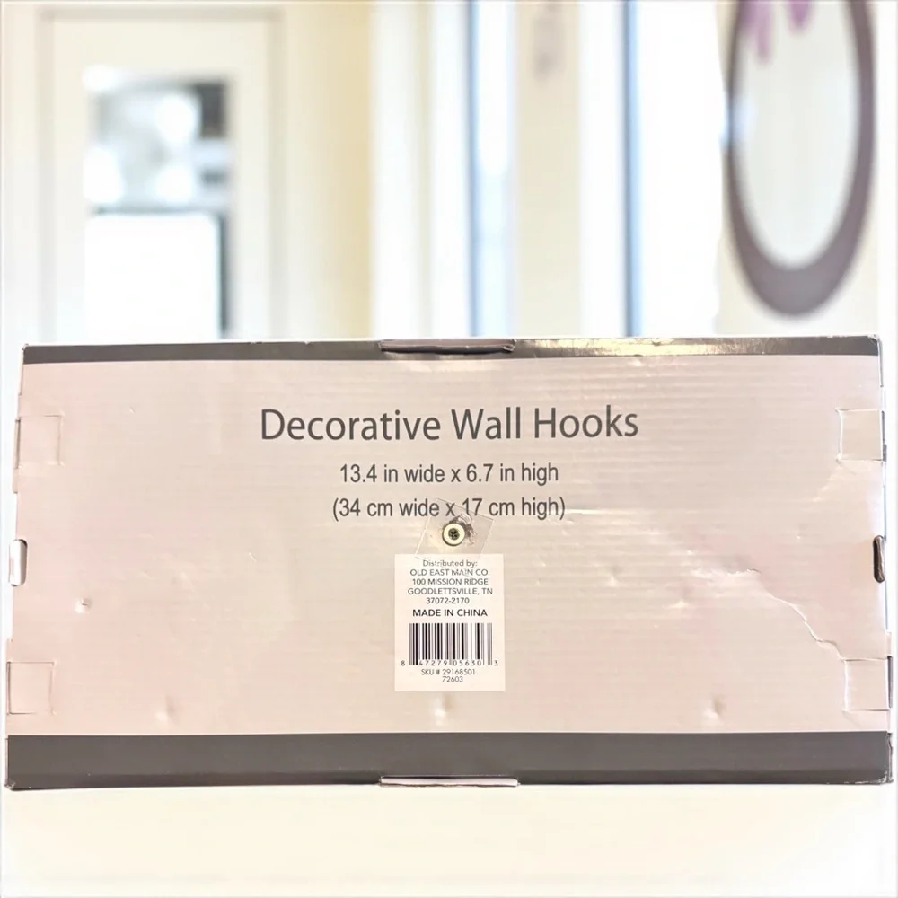 Charming Farmhouse Style “Family” Wall Hooks - True Living Essentials I NWT